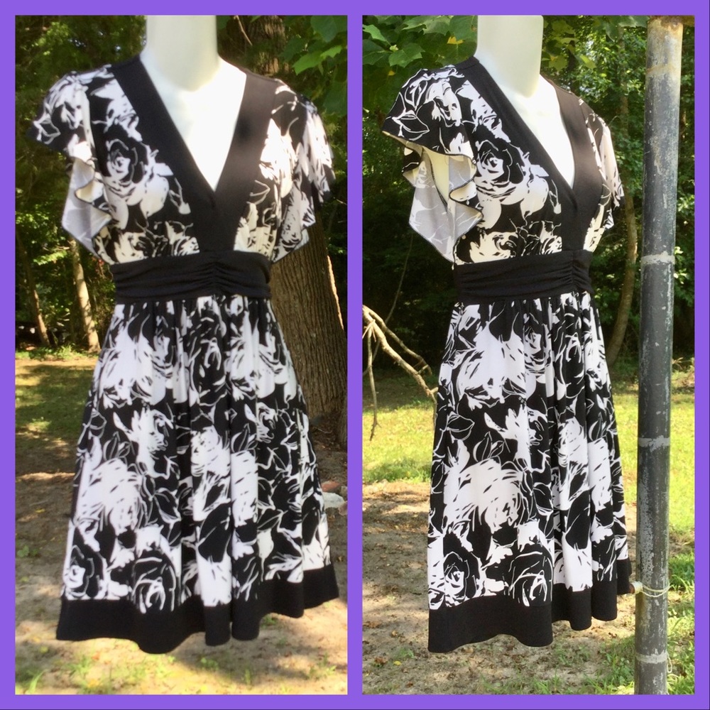 Floral Print Dress, sz M